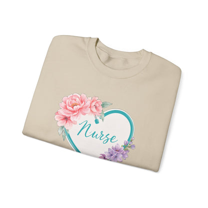 Nurse Life Sweatshirt, Floral Nurse Crewneck, RN Gift