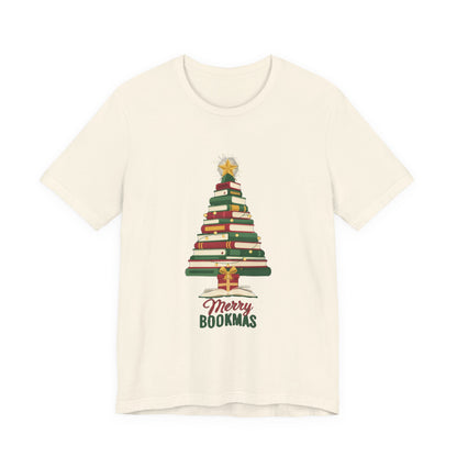 Merry Bookmas Shirt, Book Lover Christmas T-Shirt, Bookish Holiday Tee