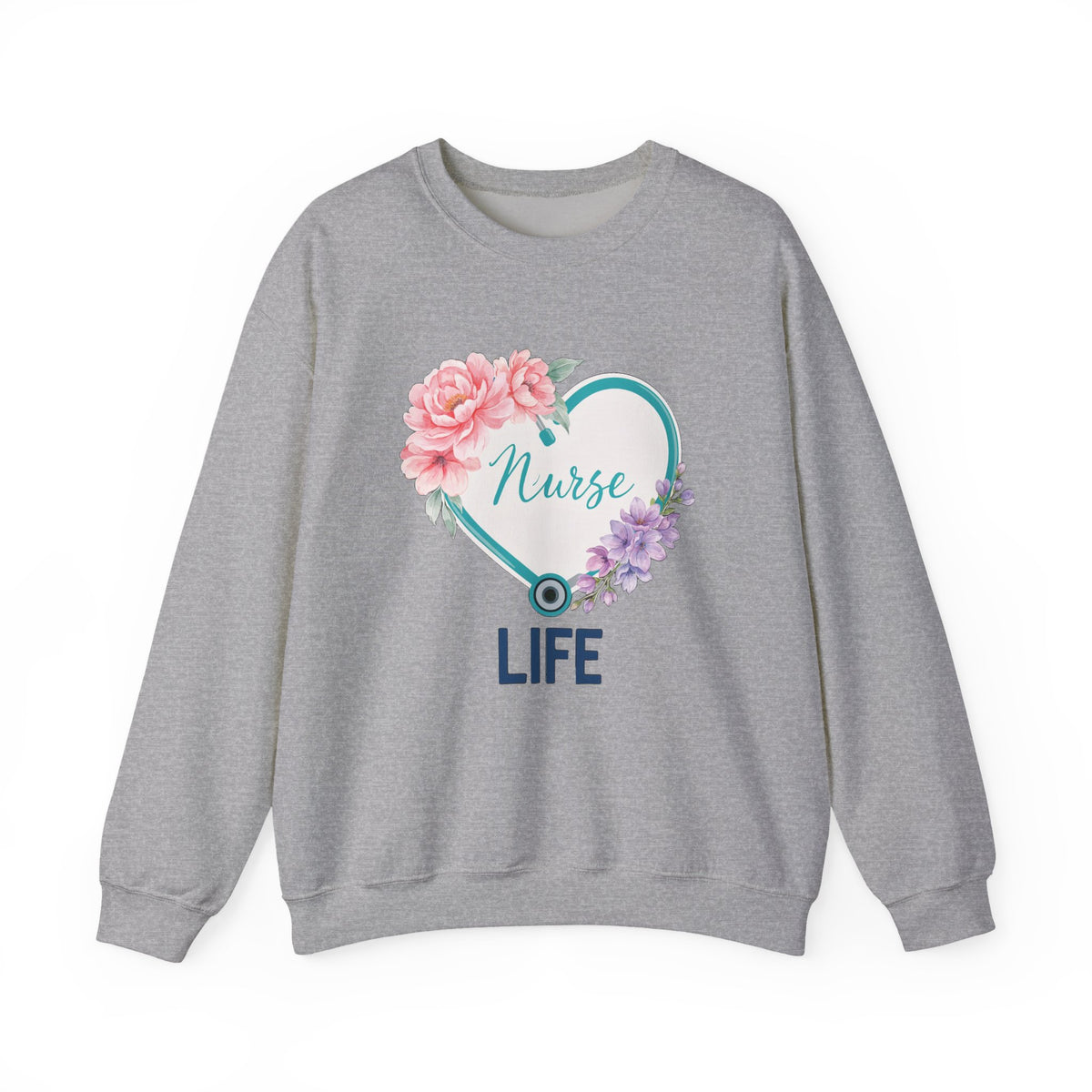Nurse Life Sweatshirt, Floral Nurse Crewneck, RN Gift