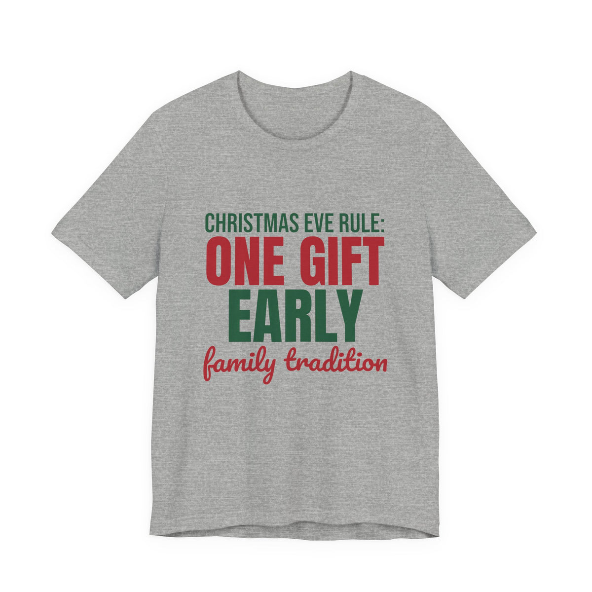 Christmas Eve Rule One Gift Early Family Tradition Shirt, Christmas Eve T-Shirt, Christmas Eve Gift