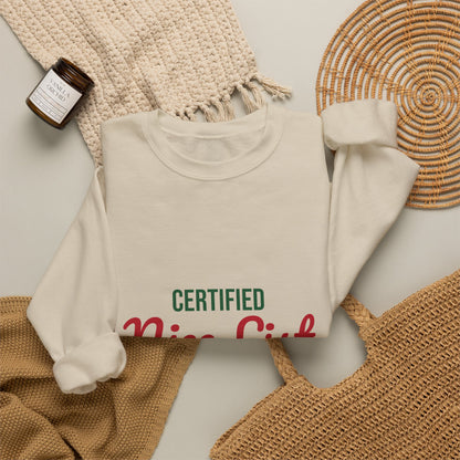 Certified Nice List Sweatshirt, Christmas Crewneck, Nice List Sweatshirt