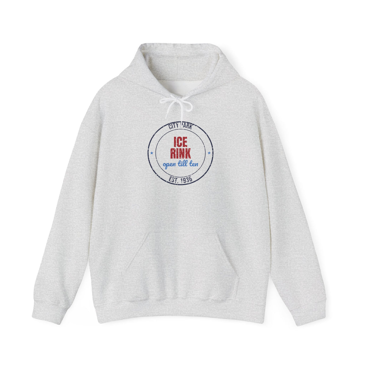 City Park Ice Rink Open Till Ten Est. 1936 Hoodie, Vintage Winter Hoodie