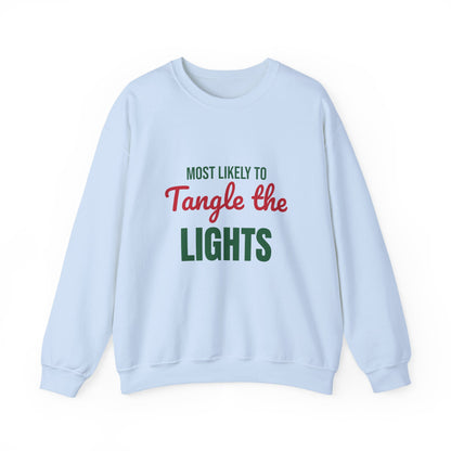Most Likely to Tangle the Lights Sweatshirt, Most Likely to Tangle the Lights Christmas Sweatshirt