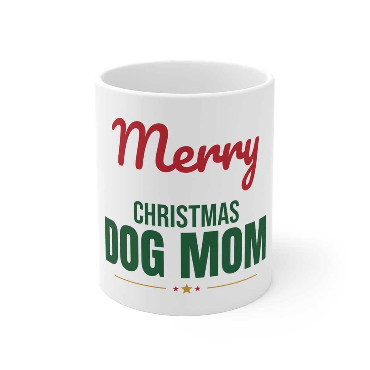 Merry Christmas Dog Mom Mug