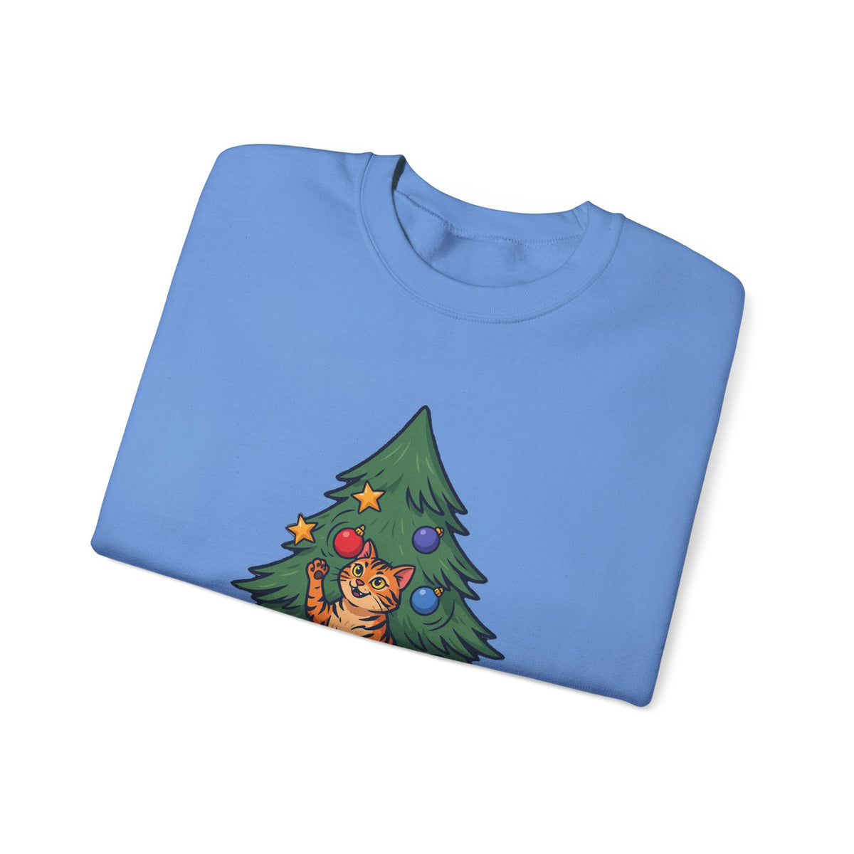 Ornament Inspector Christmas Cat Sweatshirt, Ornament Inspector Cat Crewneck Sweatshirt
