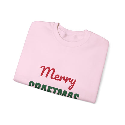 Merry Craftmas Sweatshirt, Crafter Christmas Crewneck
