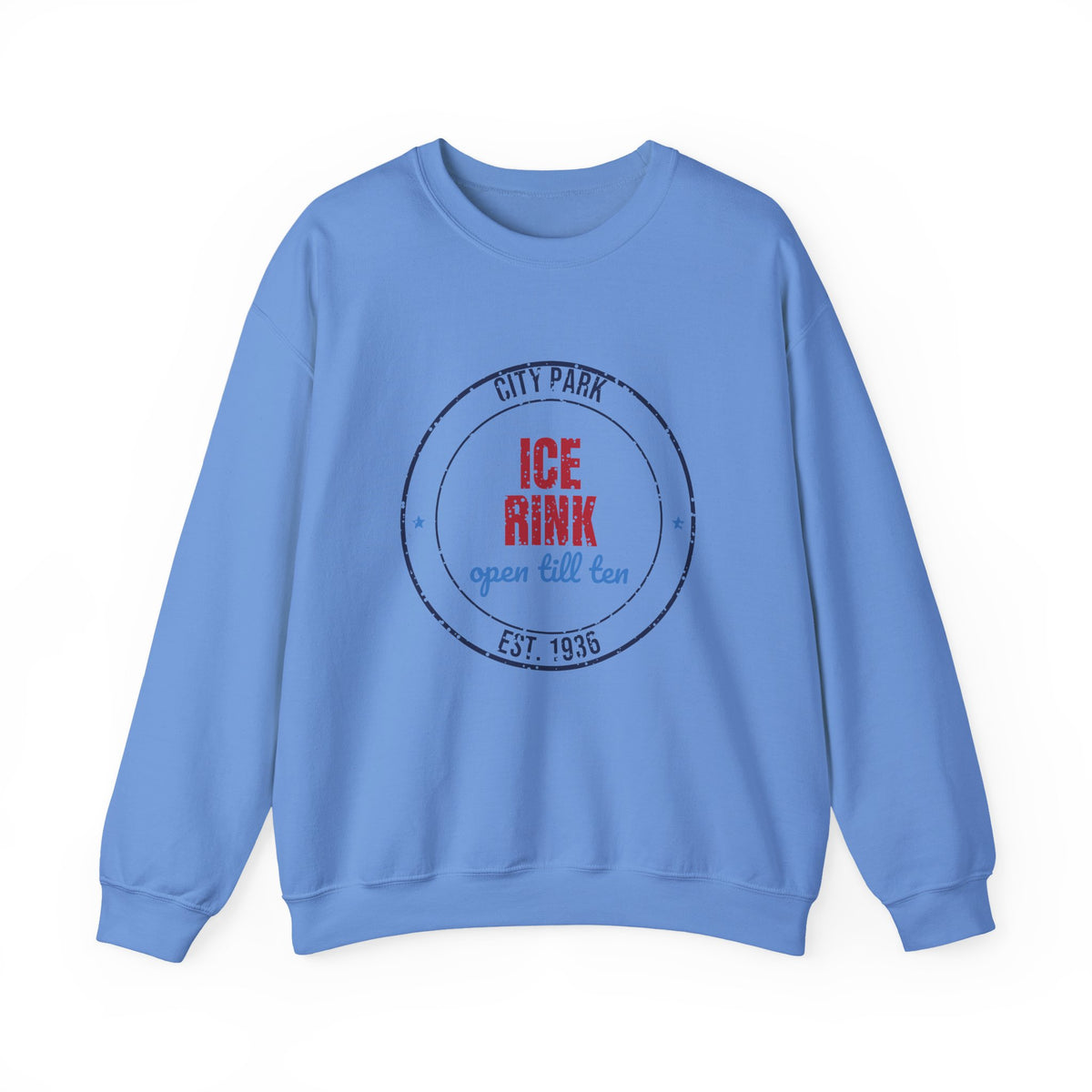 City Park Ice Rink Open Till Ten Est. 1936 Sweatshirt, Vintage Winter Crewneck Sweatshirt