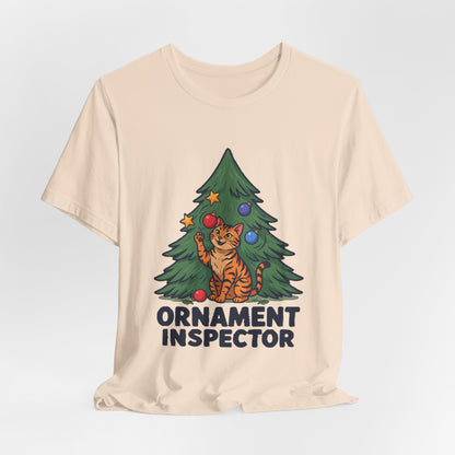 Ornament Inspector Christmas Cat Shirt, Ornament Inspector Christmas Cat T-Shirt