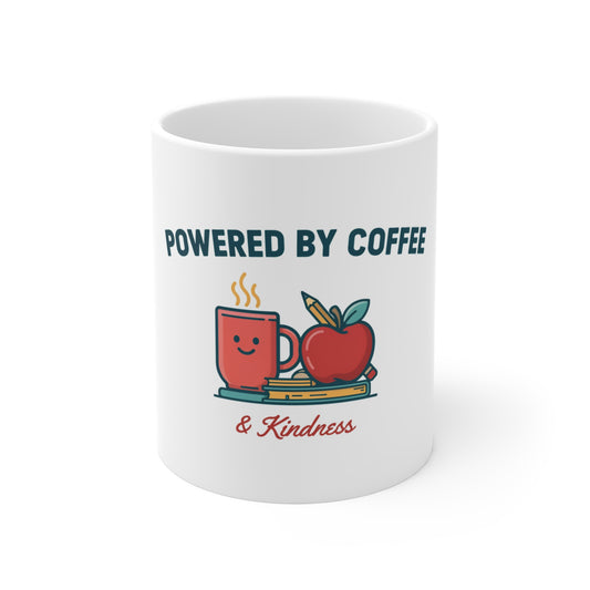 Powered by Coffee and Kindness Mug