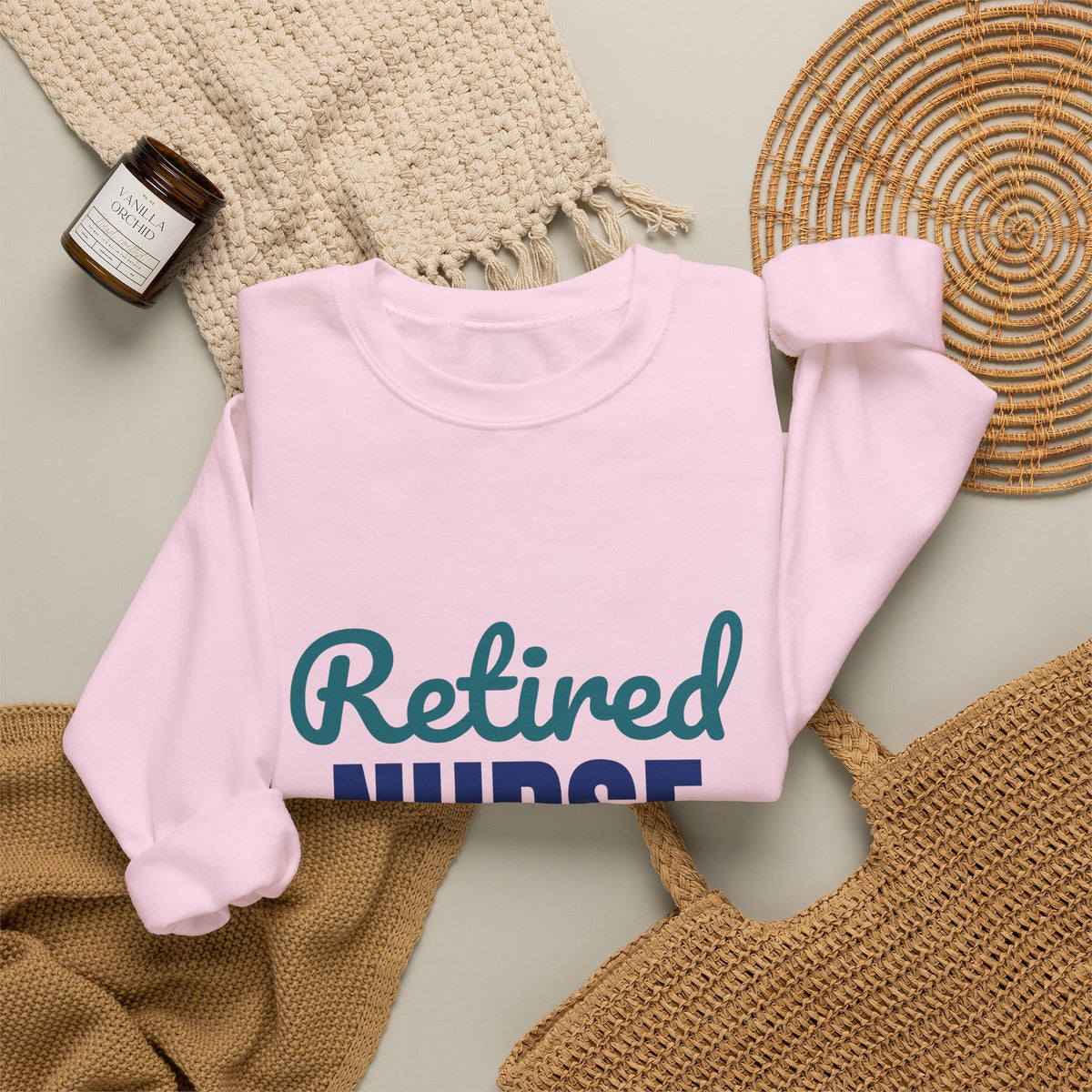 Retired Nurse My Last Shift Is Done Sweatshirt, Nurse Retirement Crewneck