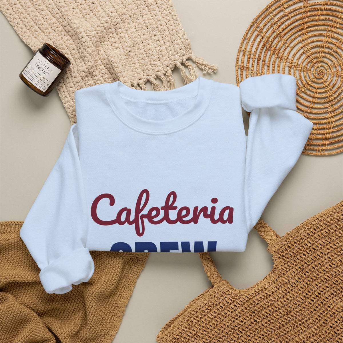 Cafeteria Crew Serving Smiles Daily Sweatshirt, Cafeteria Crew Crewneck Sweatshirt