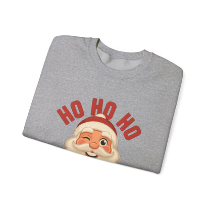 Ho Ho Ho Vintage Santa Sweatshirt, Retro Santa Christmas Crewneck, Classic Holiday Sweater