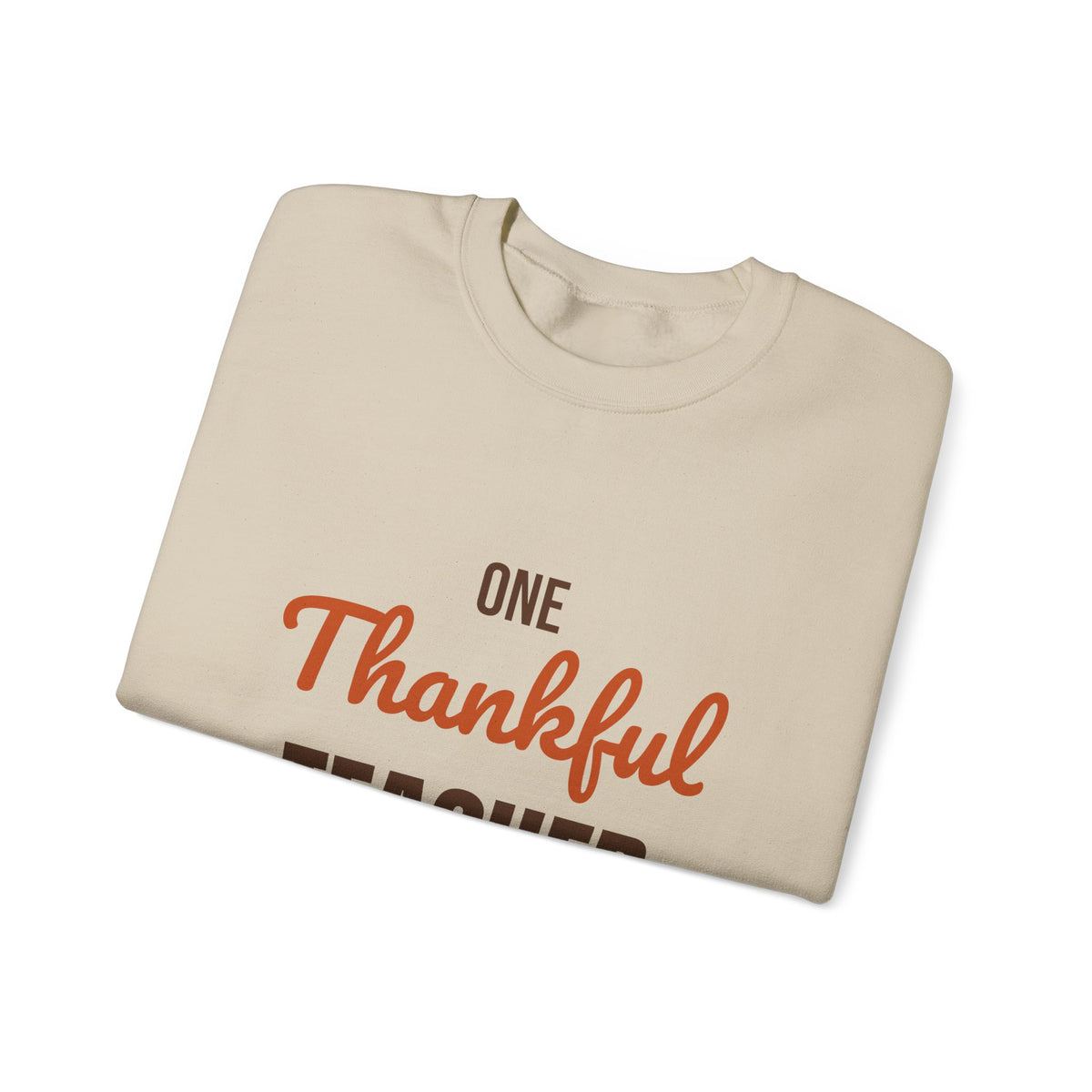 One Thankful Teacher Sweatshirt, Teacher Thanksgiving Crewneck