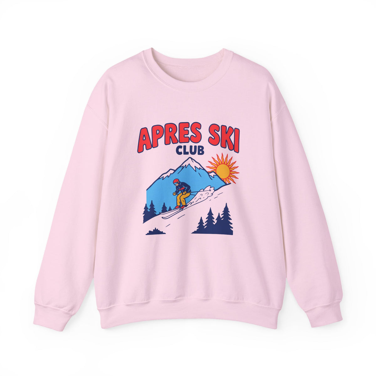Apres Ski Club Sweatshirt, Retro Ski Crewneck, Skiing Sweatshirt