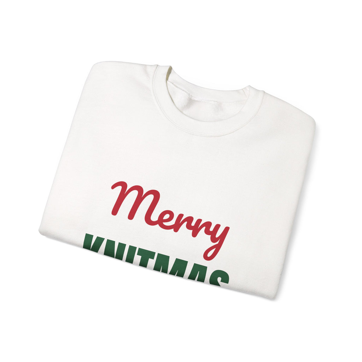 Merry Knitmas Sweatshirt, Knitting Christmas Crewneck, Knitter Gift