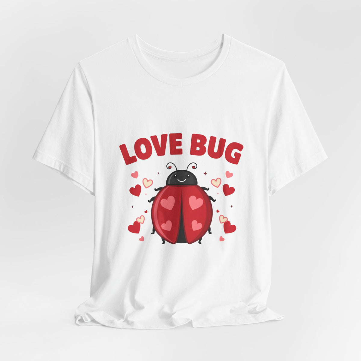 Love Bug Valentine Ladybug Shirt, Ladybug Valentine T-Shirt, Valentines Day Tee