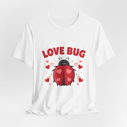 Love Bug Valentine Ladybug Shirt, Ladybug Valentine T-Shirt, Valentines Day Tee