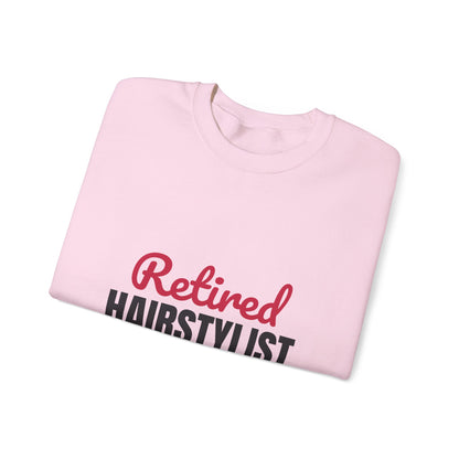 Retired Hairstylist Sweatshirt, Hairstylist Retirement Crewneck