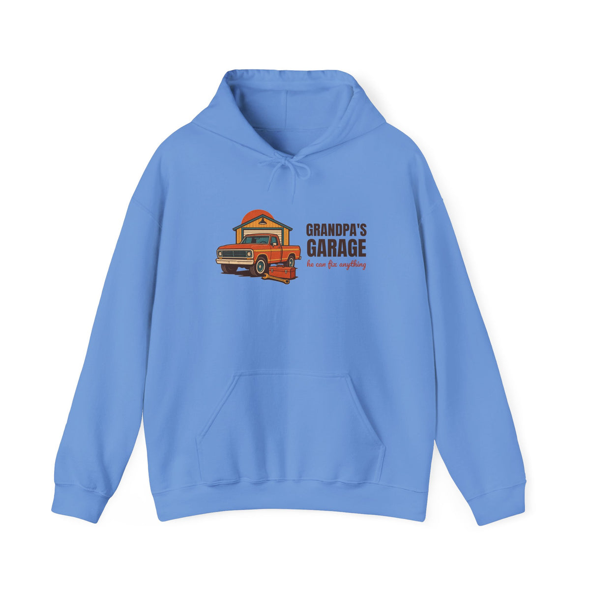 Grandpa's Garage He Can Fix Anything Hoodie, Vintage Grandpa's Garage Hoodie