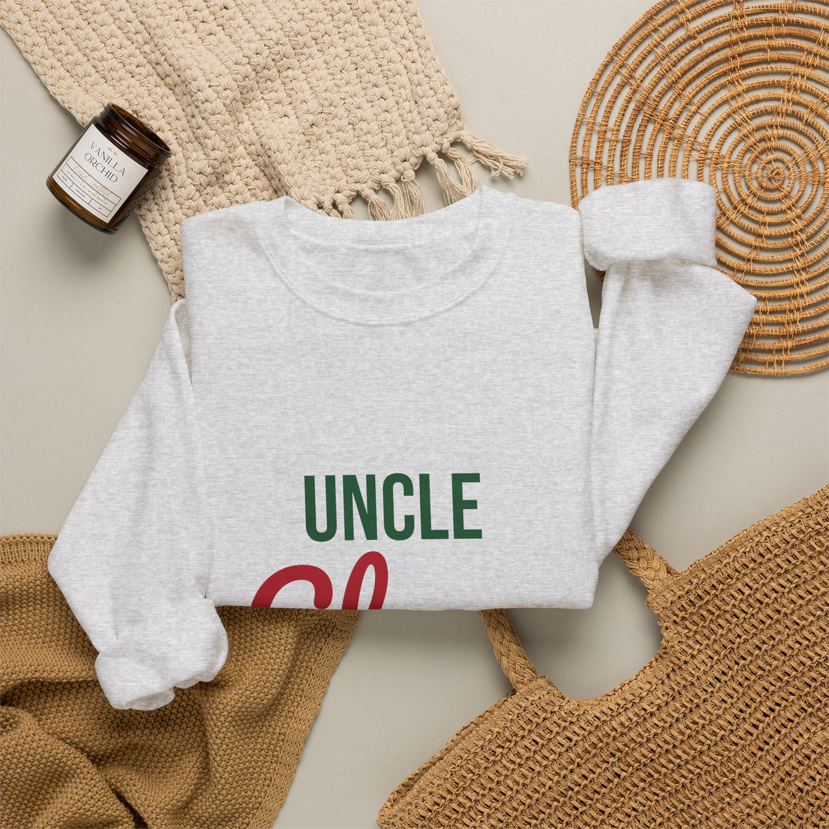 Uncle Claus Sweatshirt, Uncle Christmas Crewneck, Gift for Uncle