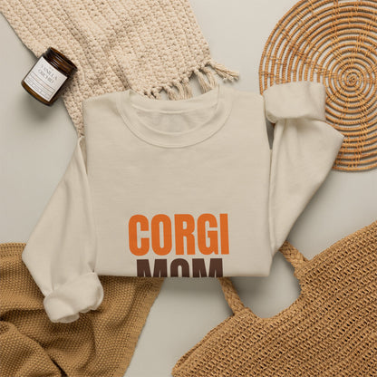 Corgi Mom Short Legs, Big Love Sweatshirt, Corgi Mom Crewneck Sweatshirt
