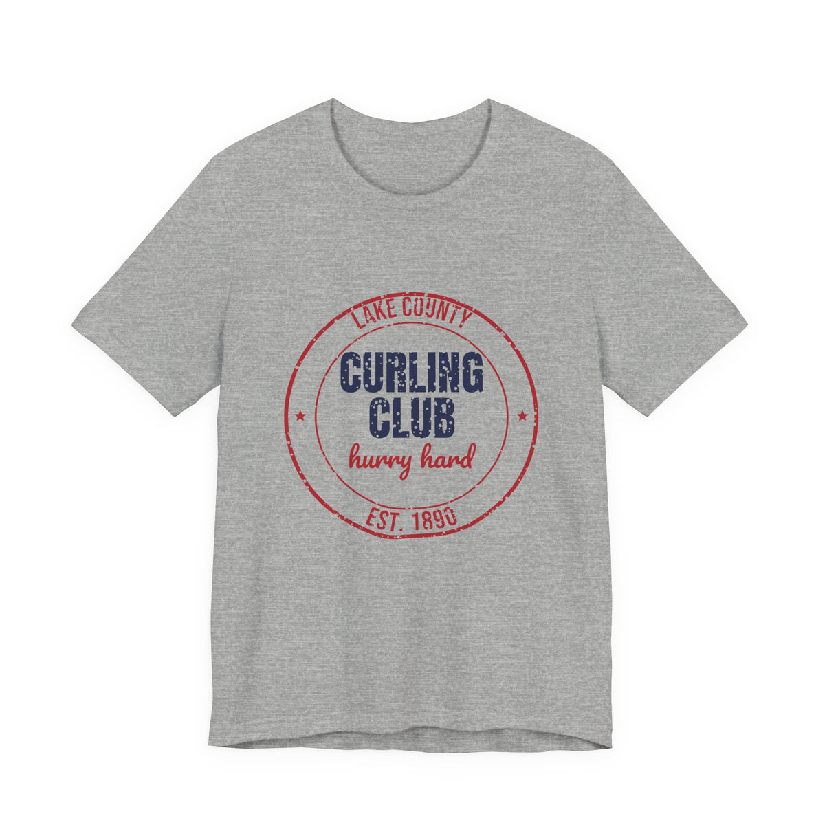 Lake County Curling Club Hurry Hard Est. 1890 Shirt, Vintage Curling T-Shirt, Vintage Curling Gift