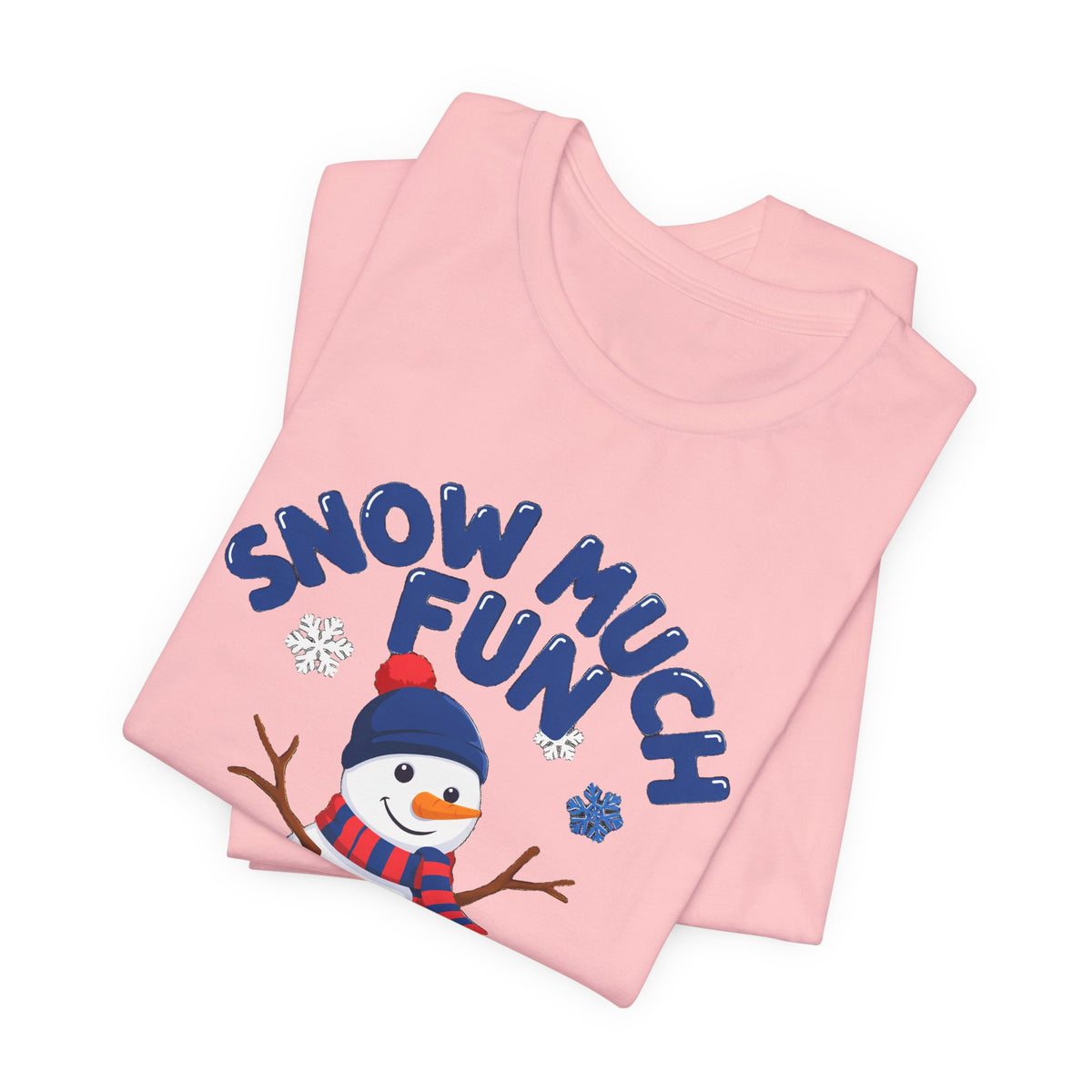 Snow Much Fun Shirt, Snowman Winter T-Shirt, Cute Snow Day Tee