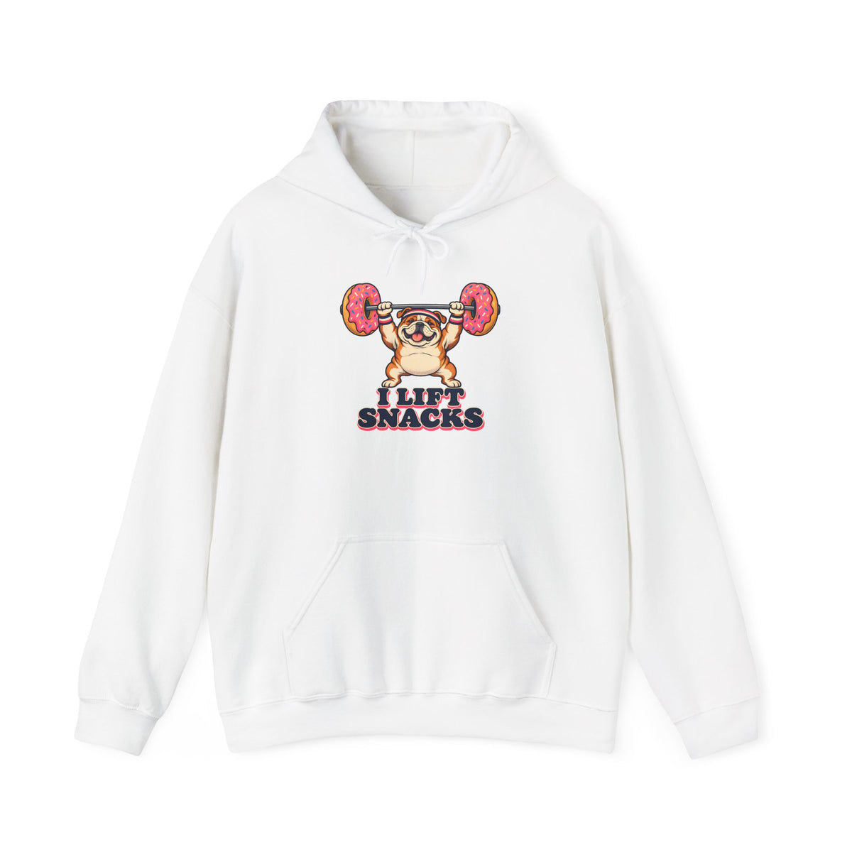 I Lift Snacks Bulldog Hoodie, Funny Gym Bulldog Hoodie