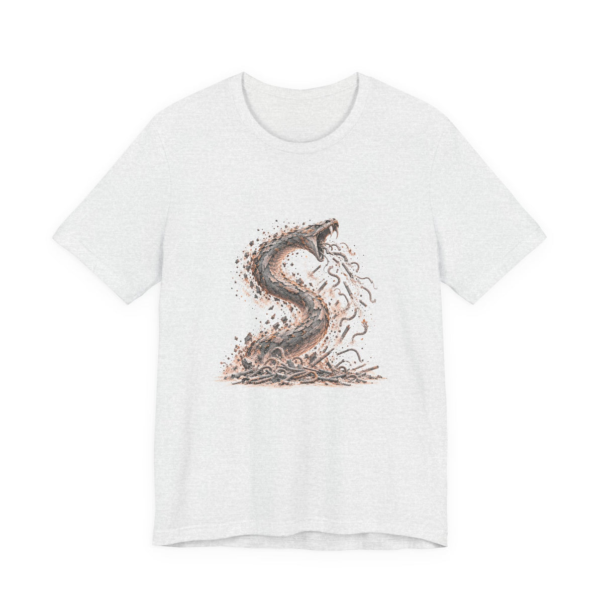 The Staff and the Serpent Shirt, Symbolic Fine Art T-Shirt, By Xudeyda
