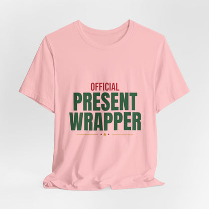 Official Present Wrapper Shirt, Funny Christmas T-Shirt, Gift Wrapper Tee