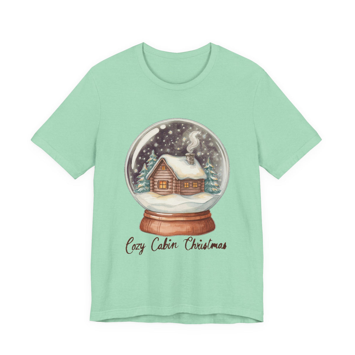 Cozy Cabin Christmas Snow Globe Shirt, Cozy Cabin Christmas Snow Globe T-Shirt