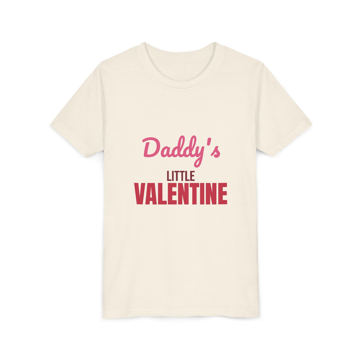 Daddy's Little Valentine Kids Shirt, Kids Valentines Day T-Shirt