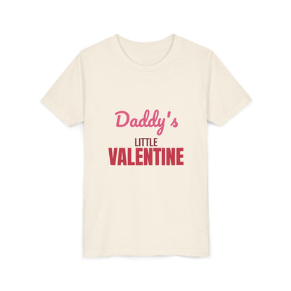 Daddy's Little Valentine Kids Shirt, Kids Valentines Day T-Shirt