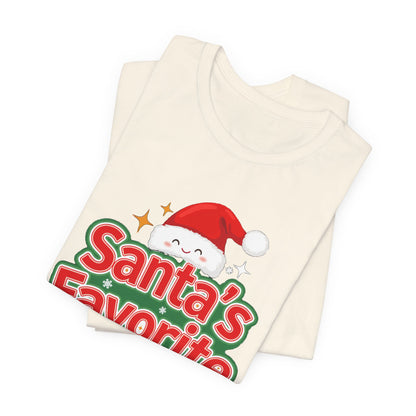 Santa's Favorite Shirt, Funny Christmas T-Shirt, Nice List Tee