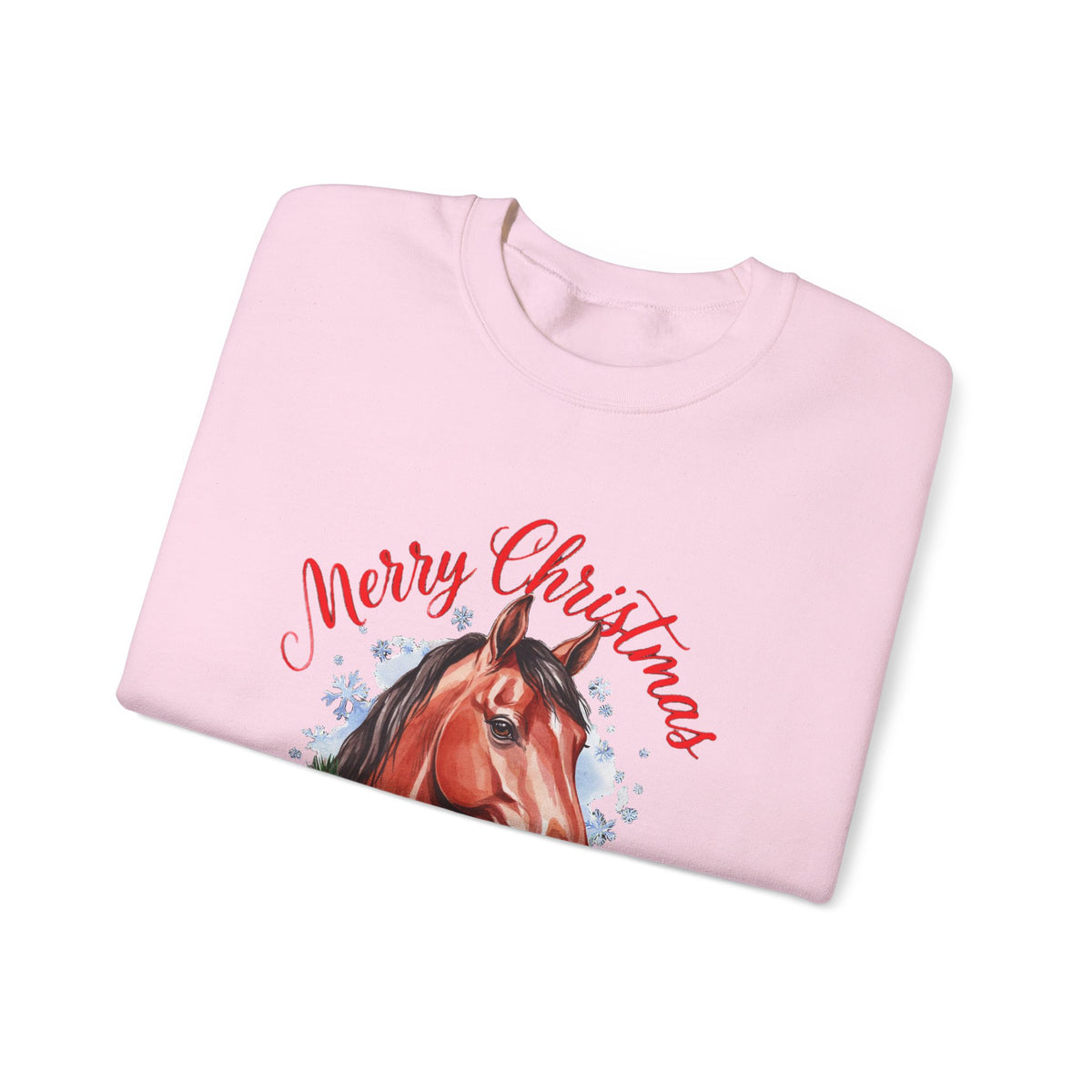 Merry Christmas Horse Girl Sweatshirt, Horse Lover Christmas Crewneck, Equestrian Gift