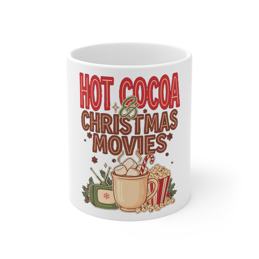 Hot Cocoa and Christmas Movies Mug