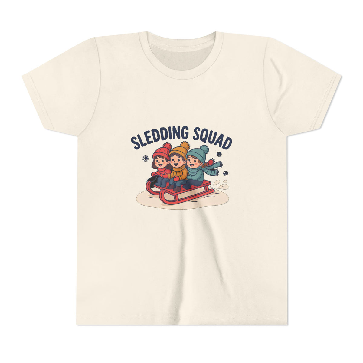 Sledding Squad Winter Kids Shirt