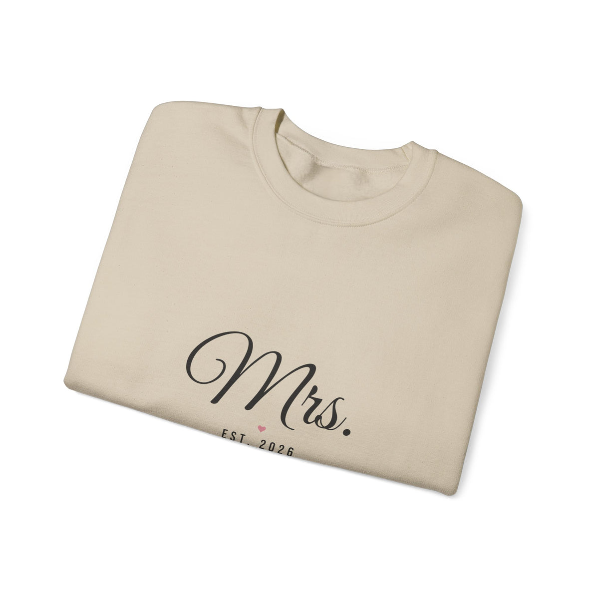 Mrs Est 2026 Sweatshirt, Bride Crewneck, Bridal Shower and Honeymoon Gift