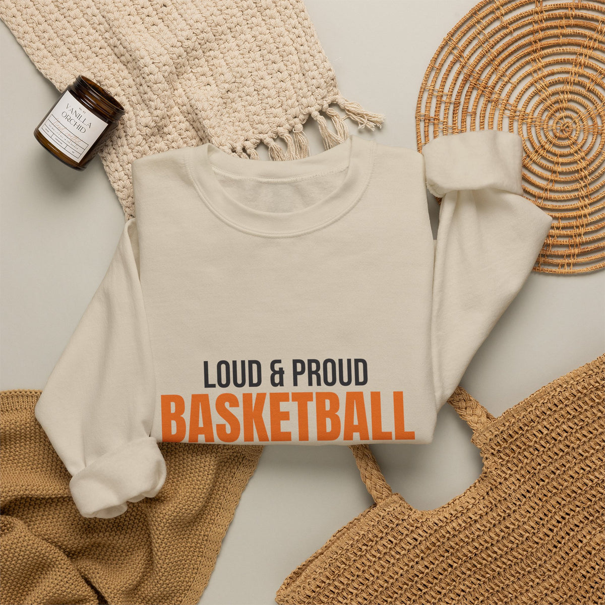 Loud and Proud Basketball Dad Sweatshirt, Basketball Dad Crewneck