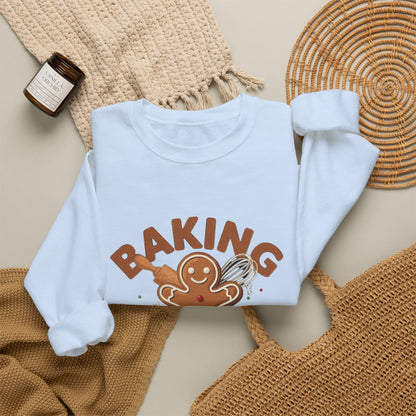 Baking Spirits Bright Sweatshirt, Christmas Baking Crewneck, Gift for Bakers