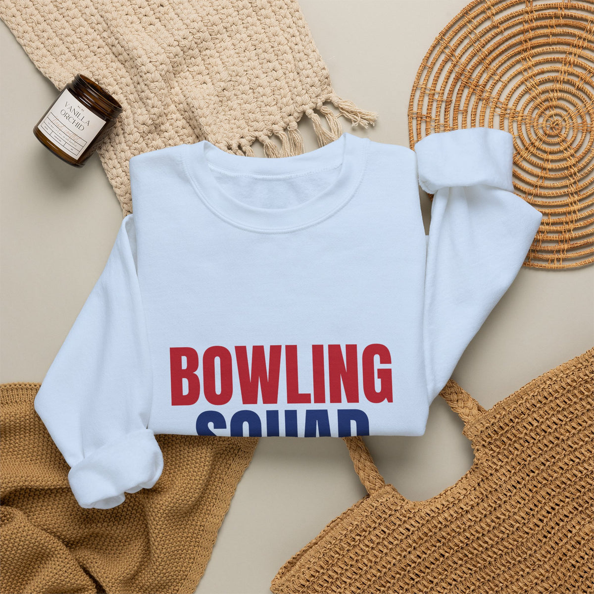 Bowling Squad Here for the Strikes and Snacks Sweatshirt, Bowling Squad Crewneck Sweatshirt