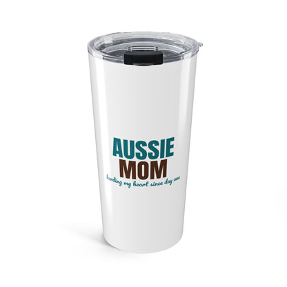 Aussie Mom Herding My Heart Since Day One Tumbler, Aussie Mom Travel Tumbler 20oz