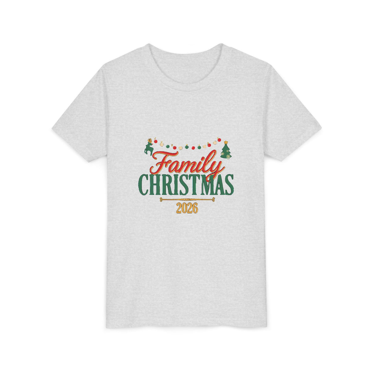 Family Christmas 2026 Kids Shirt, Matching Family Christmas Youth T-Shirt