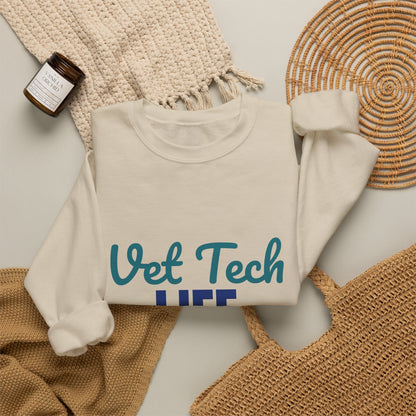 Vet Tech Life Saving Paws Daily Sweatshirt, Vet Tech Crewneck Sweatshirt