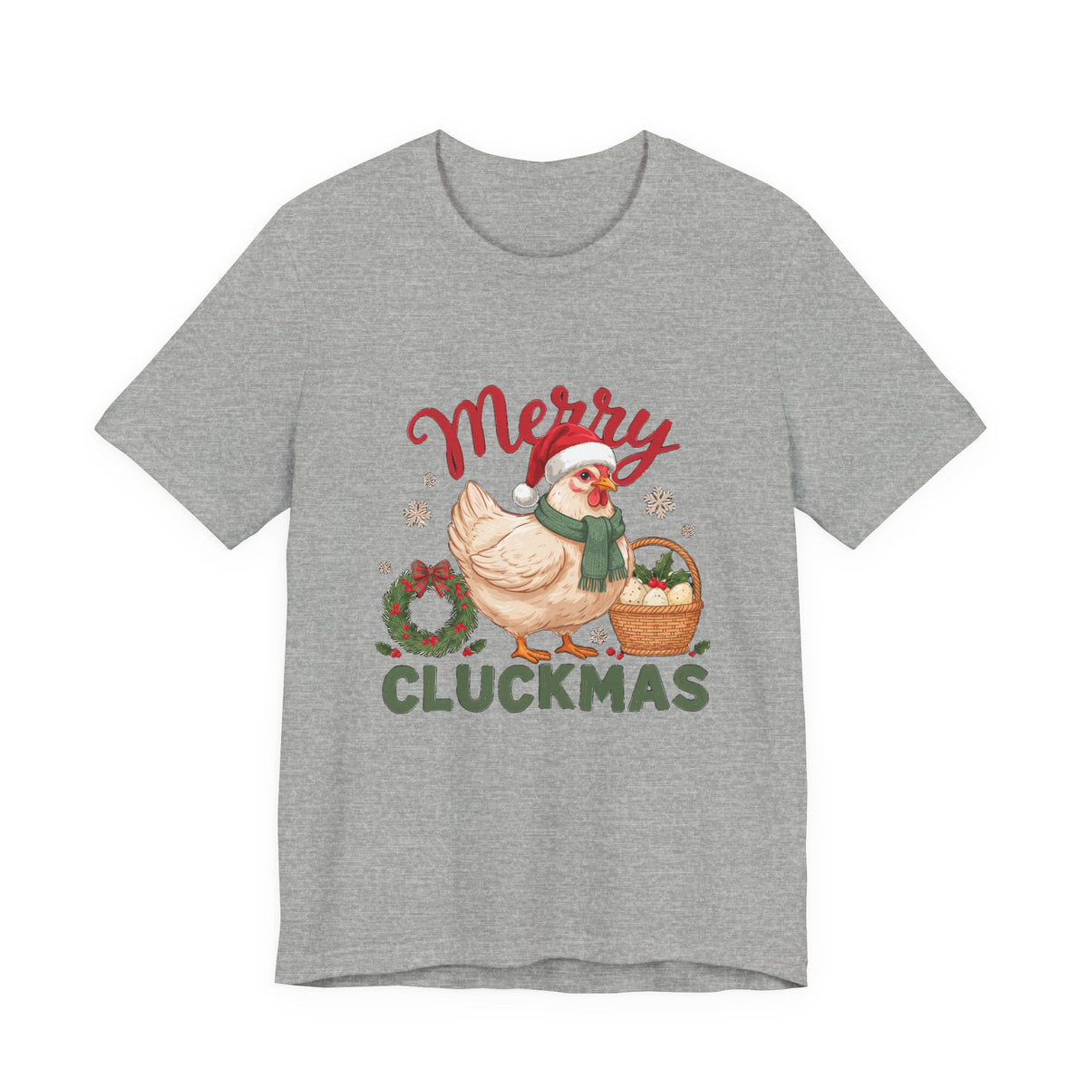 Merry Cluckmas Shirt, Chicken Christmas T-Shirt, Chicken Lover Tee