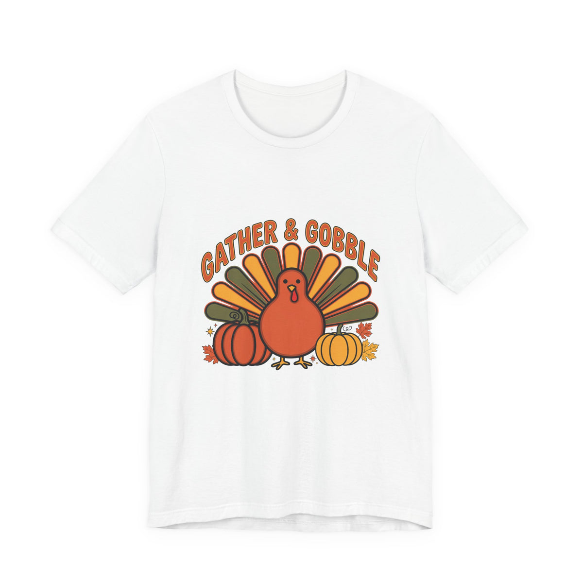 Gather and Gobble Retro Turkey Shirt