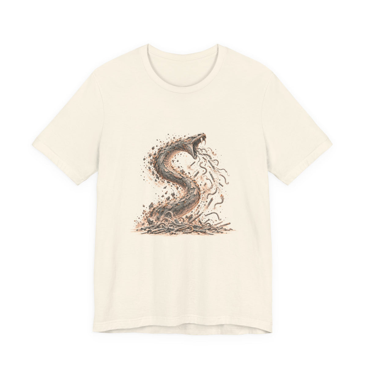 The Staff and the Serpent Shirt, Symbolic Fine Art T-Shirt, By Xudeyda