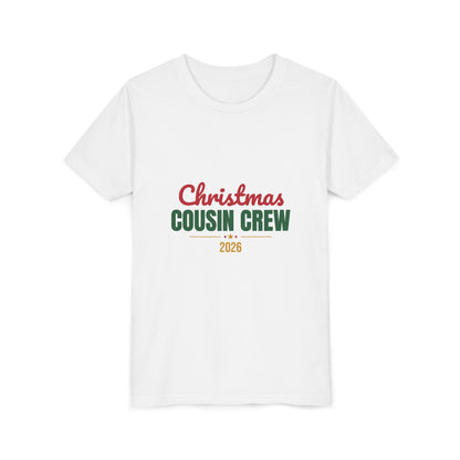 Christmas Cousin Crew 2026 Kids Shirt, Kids Matching Christmas T-Shirt