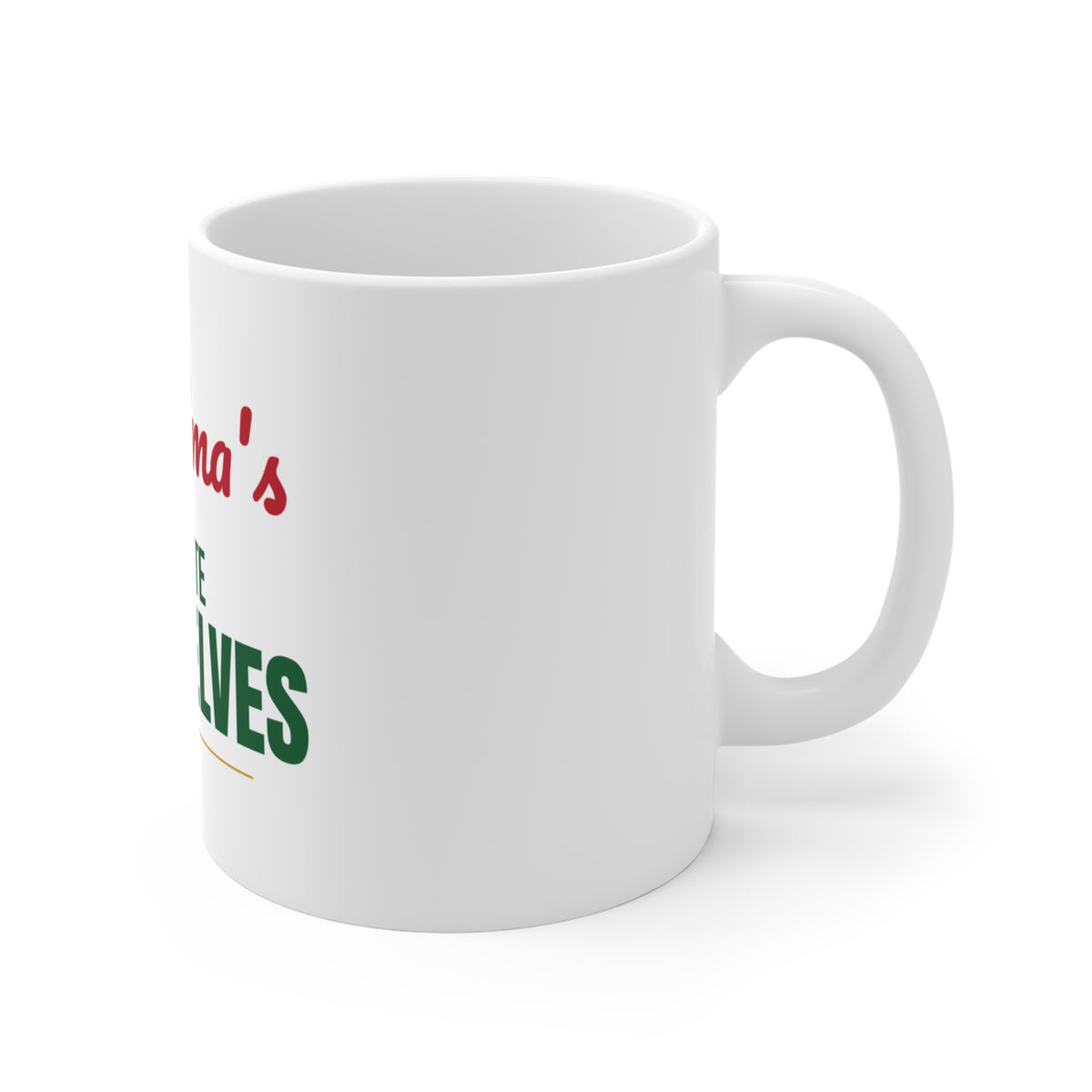 Grandma's Favorite Little Elves Mug, Grandma Christmas Coffee Mug 11oz