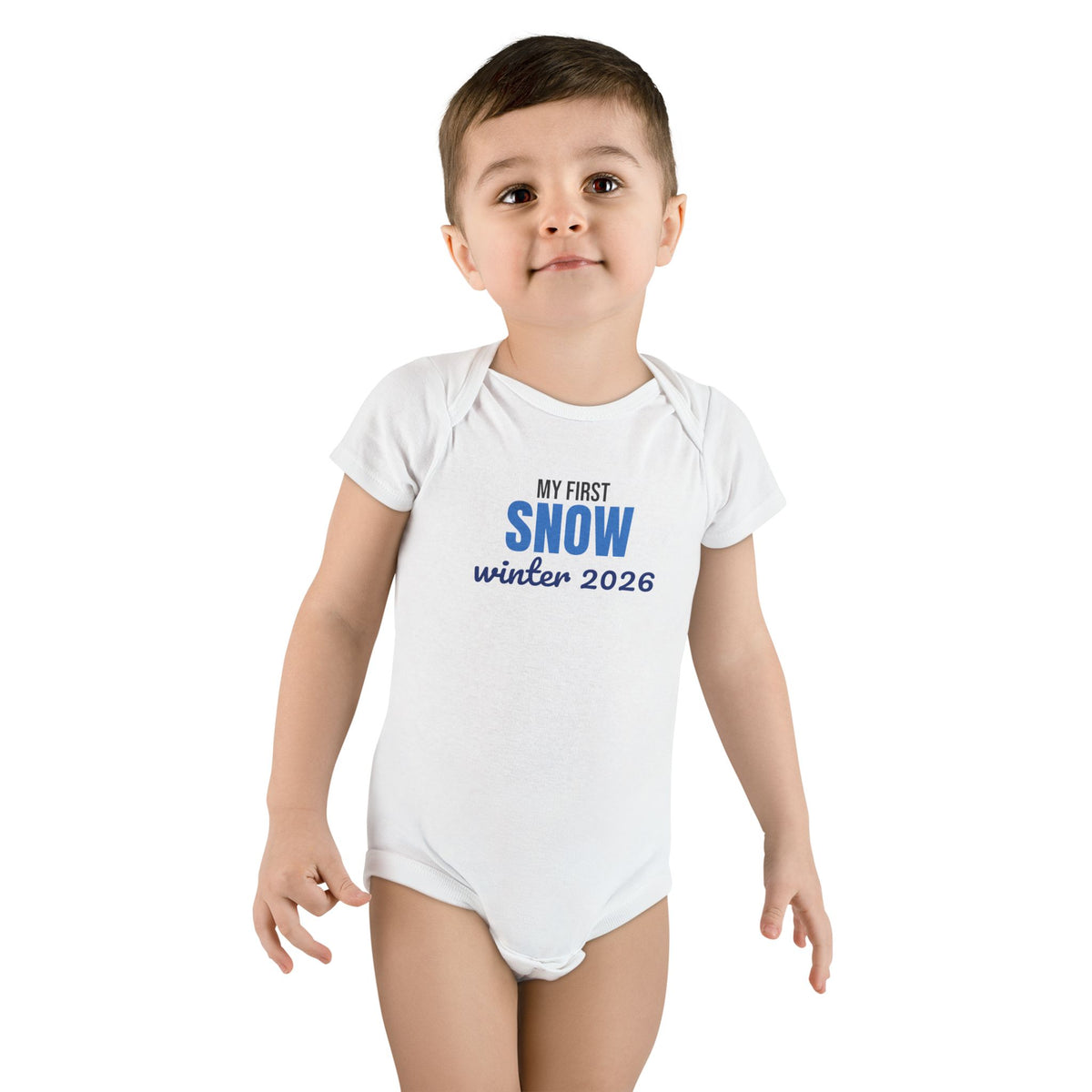 My First Snow Winter 2026 Baby Bodysuit